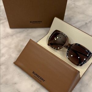 Burberry Tortoise Shell Sunglasses with Brown Tint